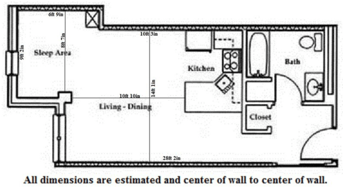 Studio 1 Bathroom Apartment for rent at Butler Plaza in Madison, WI