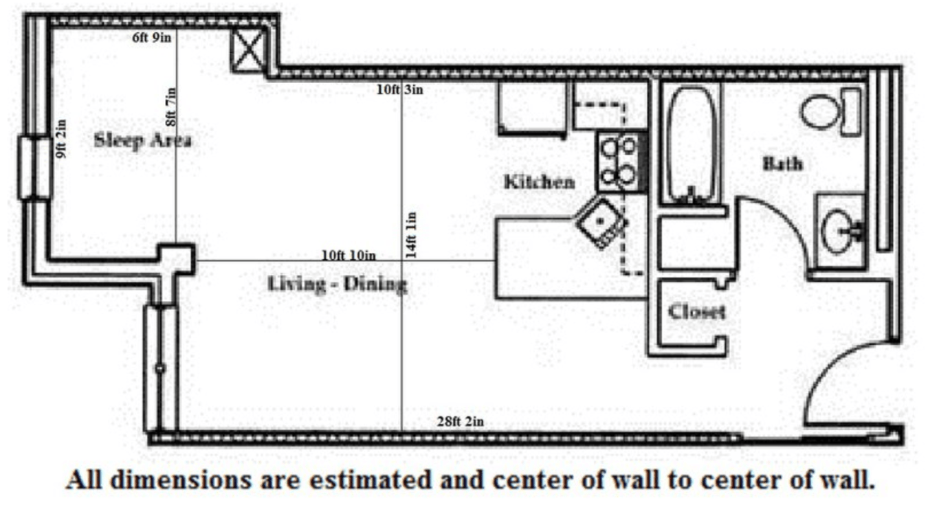 Studio 1 Bathroom Apartment for rent at Butler Plaza in Madison, WI