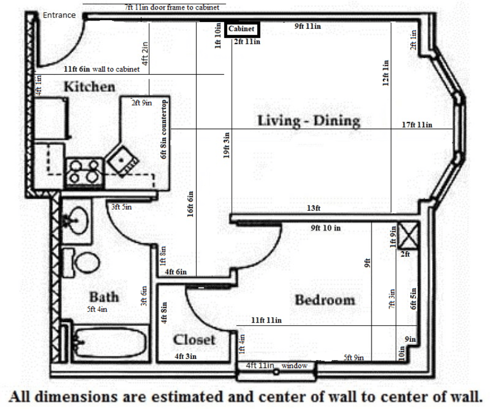 1 Bedroom 1 Bathroom Apartment for rent at Butler Plaza in Madison, WI