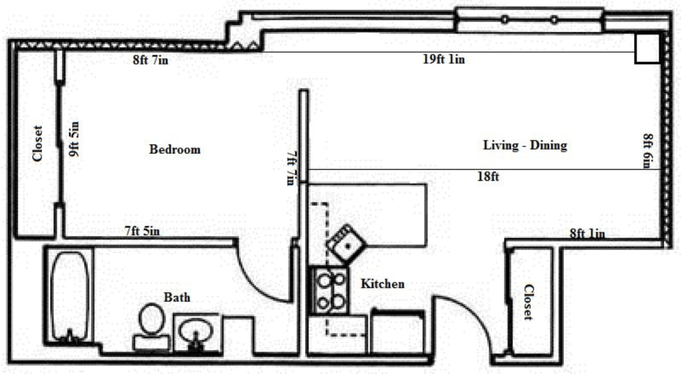 1 Bedroom 1 Bathroom Apartment for rent at Butler Plaza in Madison, WI