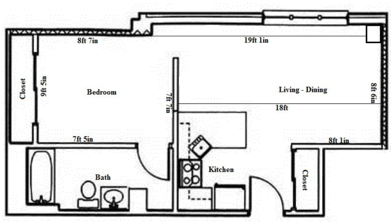 1 Bedroom 1 Bathroom Apartment for rent at Butler Plaza in Madison, WI