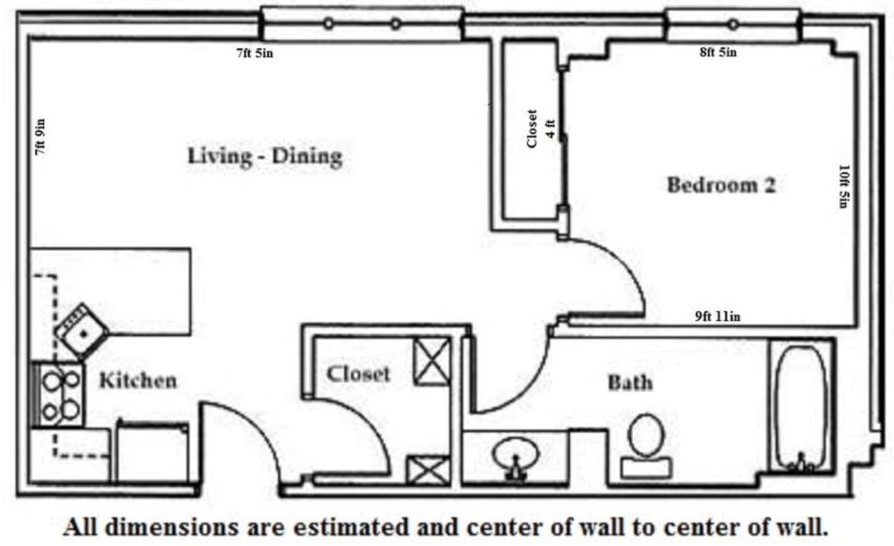 1 Bedroom 1 Bathroom Apartment for rent at Butler Plaza in Madison, WI