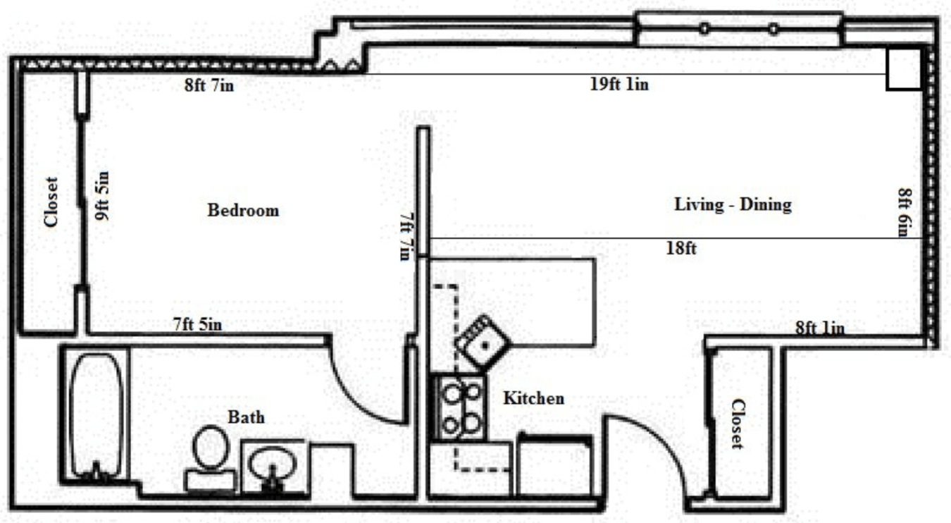 1 Bedroom 1 Bathroom Apartment for rent at Butler Plaza in Madison, WI