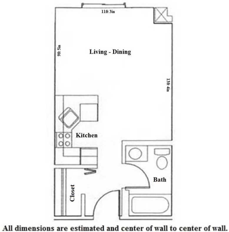 Studio 1 Bathroom Apartment for rent at Odessa in Madison, WI