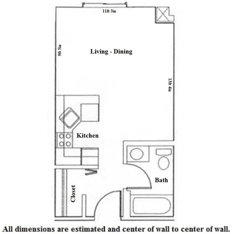 Studio 1 Bathroom Apartment for rent at Odessa in Madison, WI