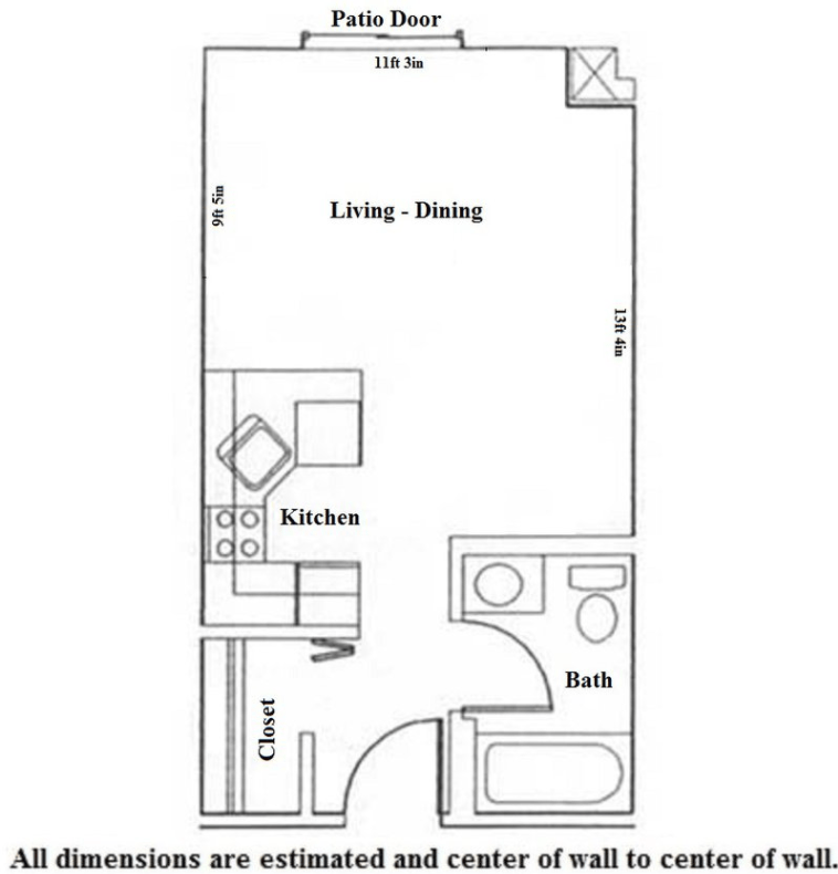 Studio 1 Bathroom Apartment for rent at Odessa in Madison, WI