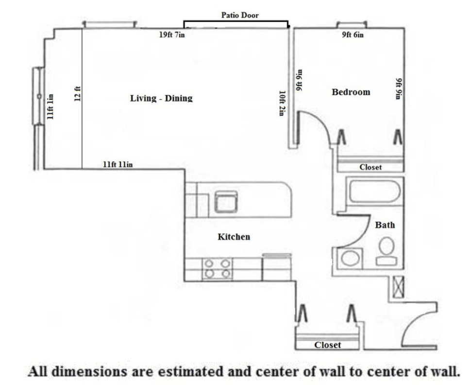 1 Bedroom 1 Bathroom Apartment for rent at Odessa in Madison, WI