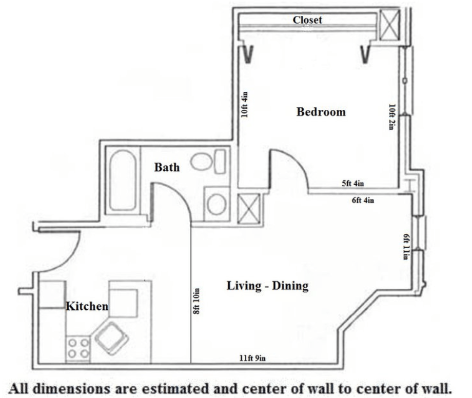 1 Bedroom 1 Bathroom Apartment for rent at Odessa in Madison, WI