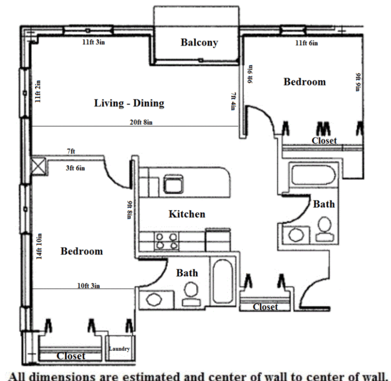 2 Bedrooms 2 Bathrooms Apartment for rent at Odessa in Madison, WI
