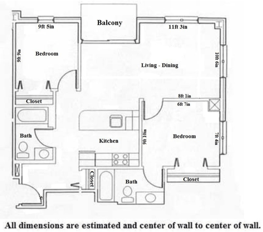 2 Bedrooms 2 Bathrooms Apartment for rent at Odessa in Madison, WI