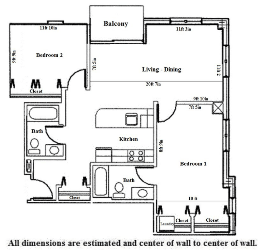 2 Bedrooms 2 Bathrooms Apartment for rent at Odessa in Madison, WI