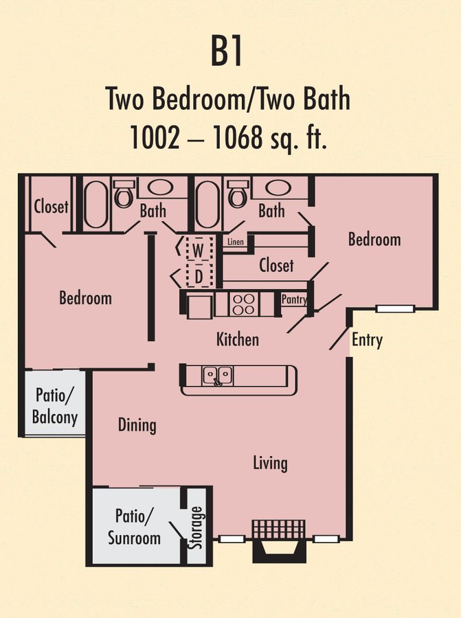 2 Bedrooms 2 Bathrooms Apartment for rent at Villa Del Mar in Arlington, TX