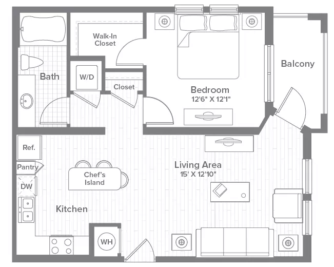 2 of 3 Zjefferson Palm Beach Apartment for rent in West Palm Beach, FL