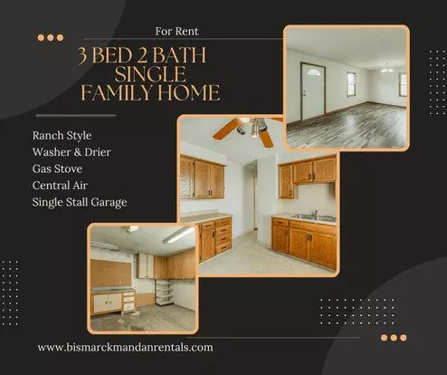 3 Bed 2 Bath House Apartment for rent in Bismarck, ND