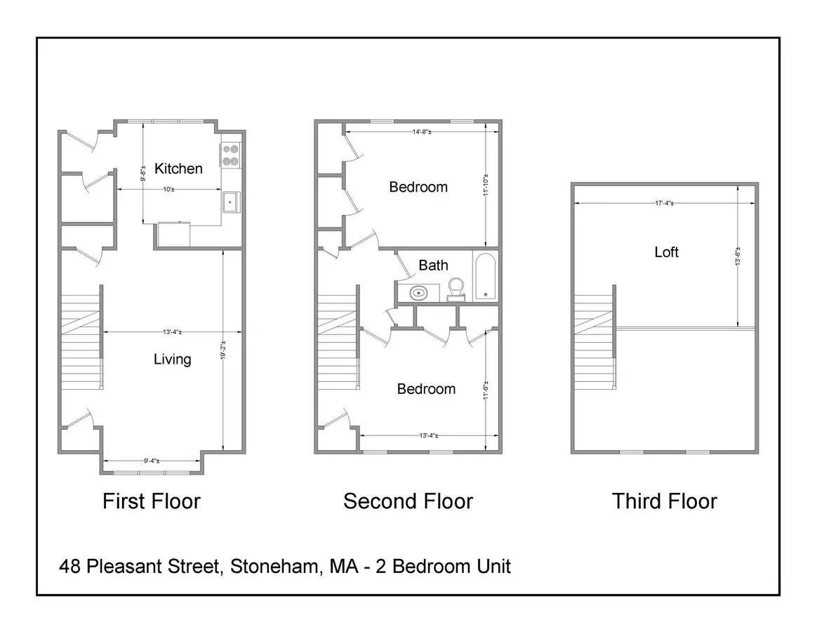 48 Pleasant St Apartment for rent in Stoneham, MA