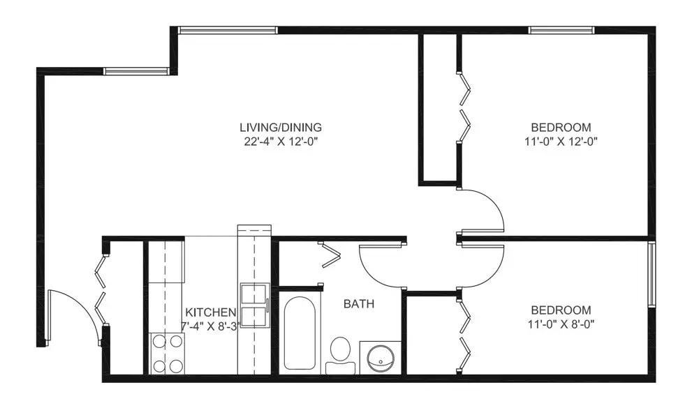 2 of 2 Whispering Meadows Apartment for rent in Mobridge, SD