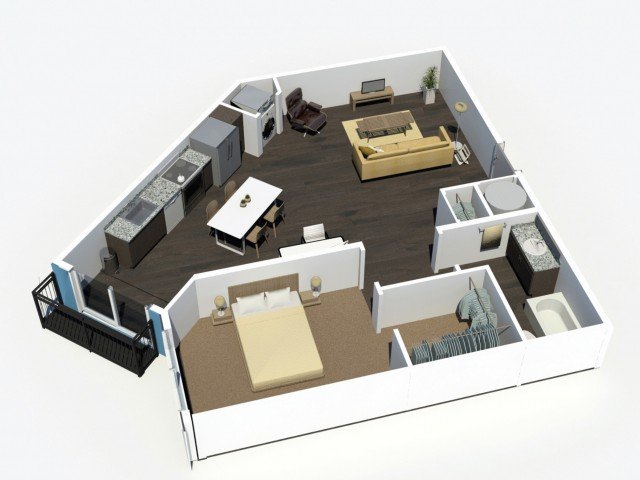 1 Bedroom 1 Bathroom Apartment for rent at Denizen in Denver, CO