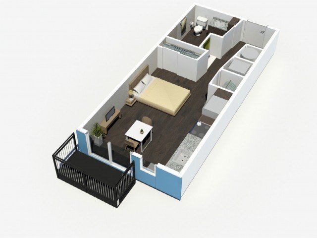 Studio 1 Bathroom Apartment for rent at Denizen in Denver, CO