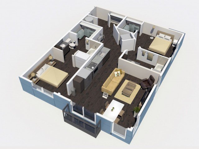 2 Bedrooms 2 Bathrooms Apartment for rent at Denizen in Denver, CO