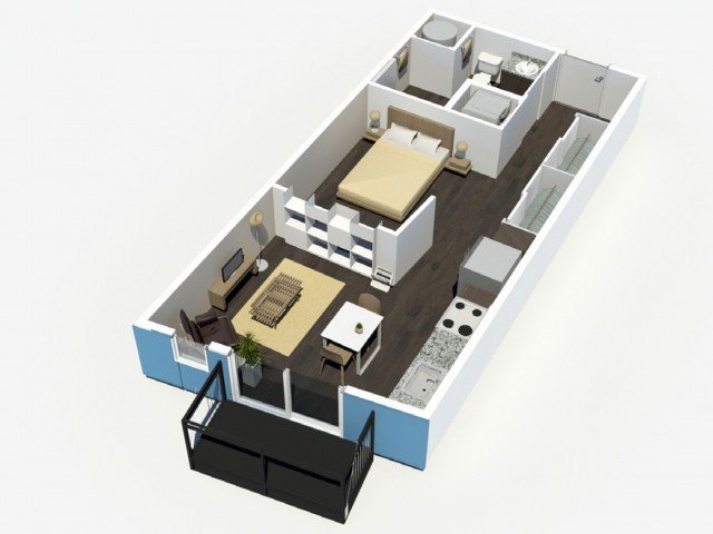 Studio 1 Bathroom Apartment for rent at Denizen in Denver, CO