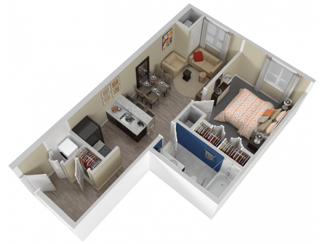 1 Bedroom 1 Bathroom Apartment for rent at College and Crown in New Haven, CT