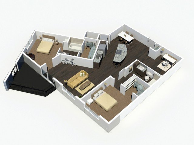 2 Bedrooms 2 Bathrooms Apartment for rent at Denizen in Denver, CO