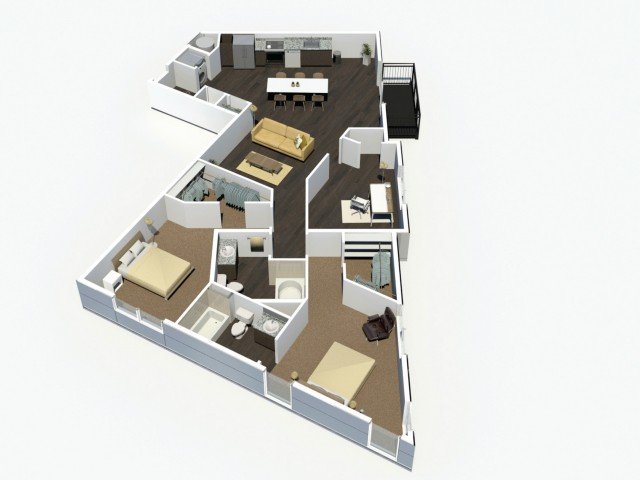 2 Bedrooms 2 Bathrooms Apartment for rent at Denizen in Denver, CO