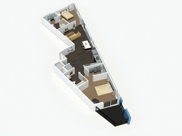 2 Bedrooms 2 Bathrooms Apartment for rent at Denizen in Denver, CO