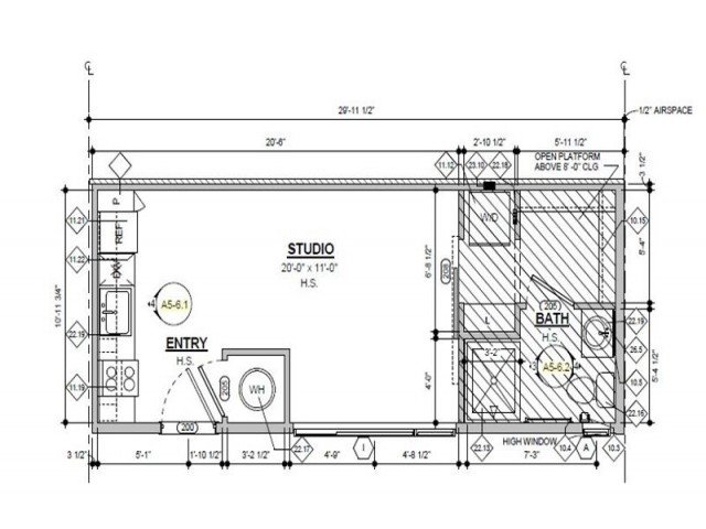 Studio 1 Bathroom Apartment for rent at Denizen in Denver, CO