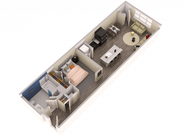 Studio 1 Bathroom Apartment for rent at College and Crown in New Haven, CT