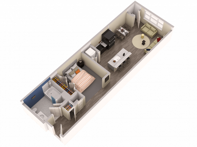 Studio 1 Bathroom Apartment for rent at College and Crown in New Haven, CT