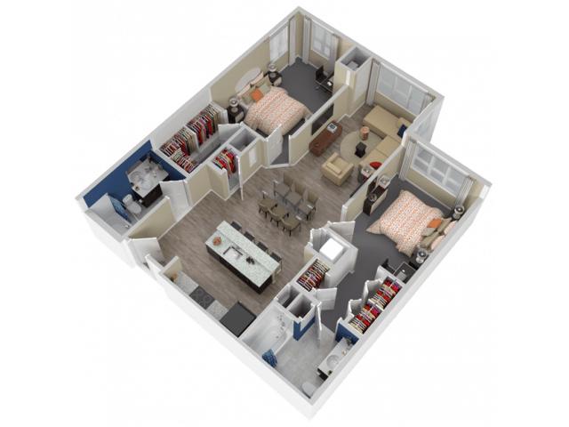 2 Bedrooms 2 Bathrooms Apartment for rent at College and Crown in New Haven, CT