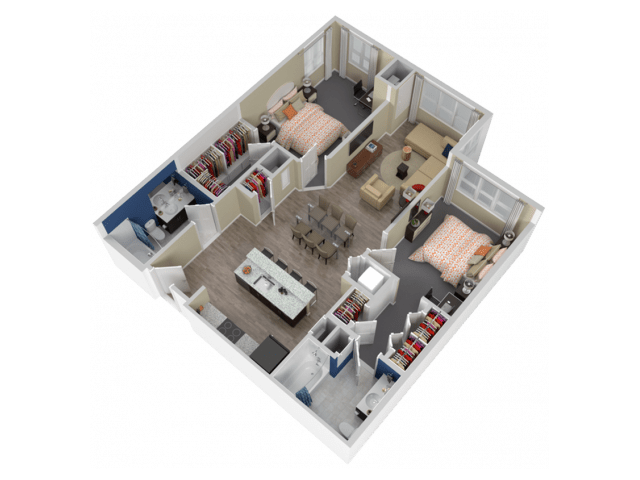 2 Bedrooms 2 Bathrooms Apartment for rent at College and Crown in New Haven, CT