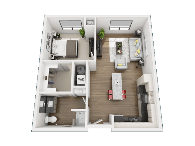1 Bedroom 1 Bathroom Apartment for rent at Skyvue Apartments in Pittsburgh, PA