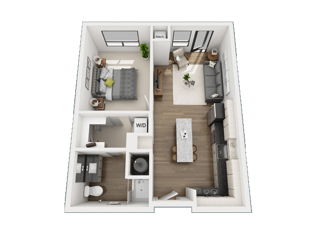 1 Bedroom 1 Bathroom Apartment for rent at Skyvue Apartments in Pittsburgh, PA