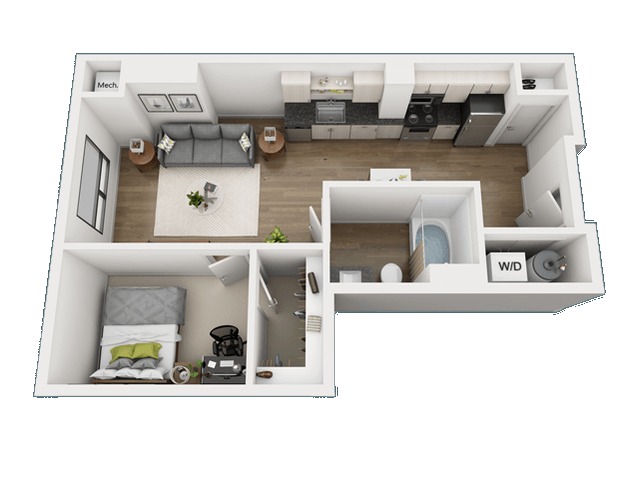 Studio 1 Bathroom Apartment for rent at Skyvue Apartments in Pittsburgh, PA