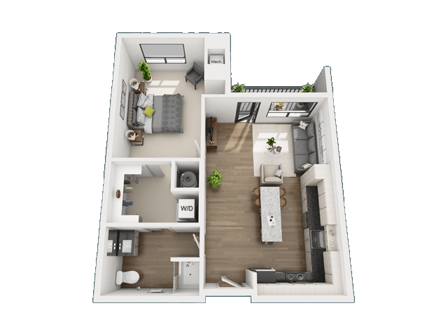 1 Bedroom 1 Bathroom Apartment for rent at Skyvue Apartments in Pittsburgh, PA