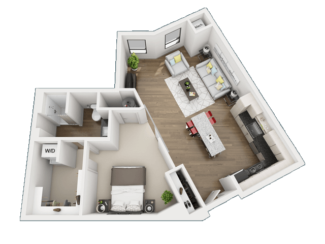 1 Bedroom 1 Bathroom Apartment for rent at Skyvue Apartments in Pittsburgh, PA