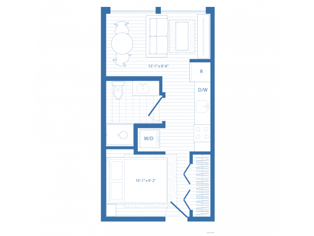 1 Bedroom 1 Bathroom Apartment for rent at X Denver (Phase I) in Denver, CO