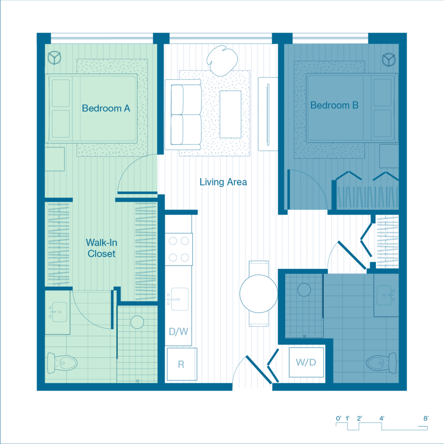 1 Bedroom 1 Bathroom Apartment for rent at X Denver (Phase I) in Denver, CO