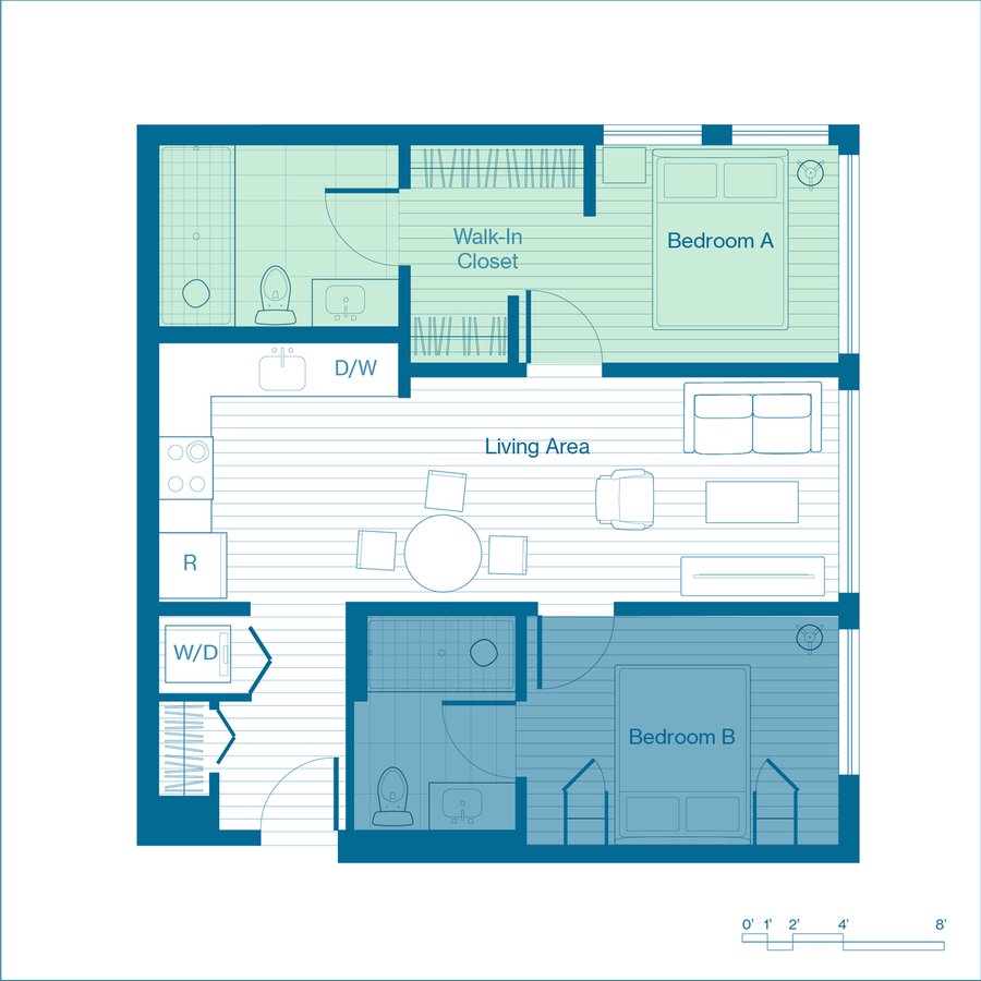 1 Bedroom 1 Bathroom Apartment for rent at X Denver (Phase I) in Denver, CO