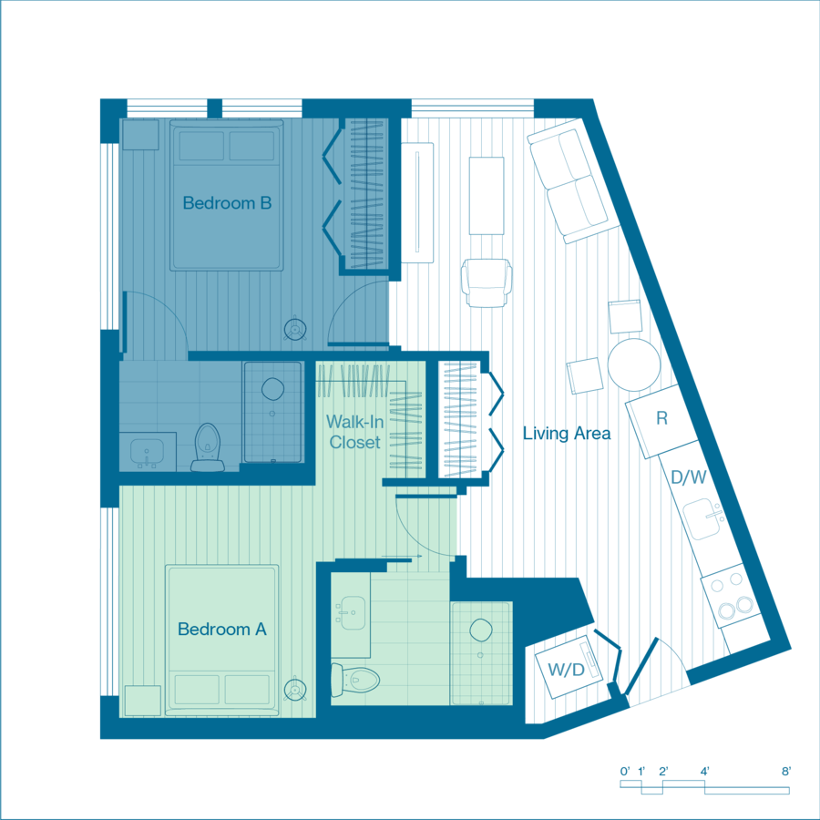 1 Bedroom 1 Bathroom Apartment for rent at X Denver (Phase I) in Denver, CO