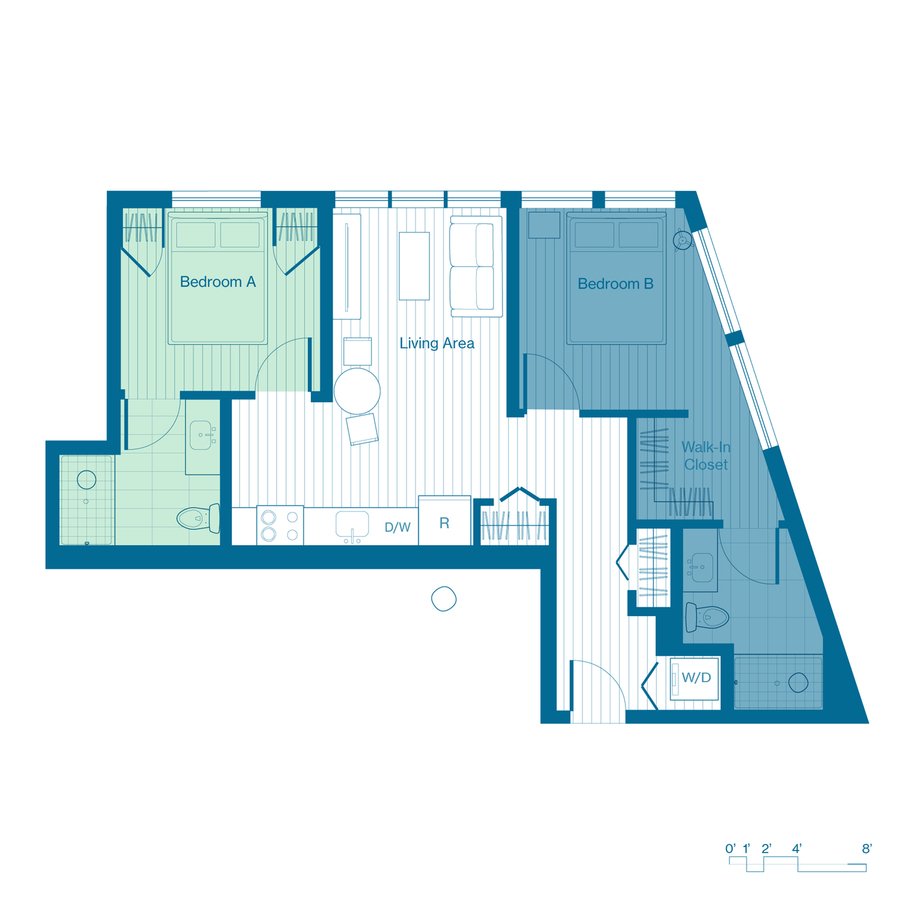 1 Bedroom 1 Bathroom Apartment for rent at X Denver (Phase I) in Denver, CO