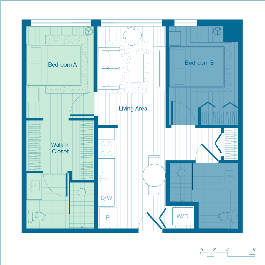 1 Bedroom 1 Bathroom Apartment for rent at X Denver (Phase I) in Denver, CO