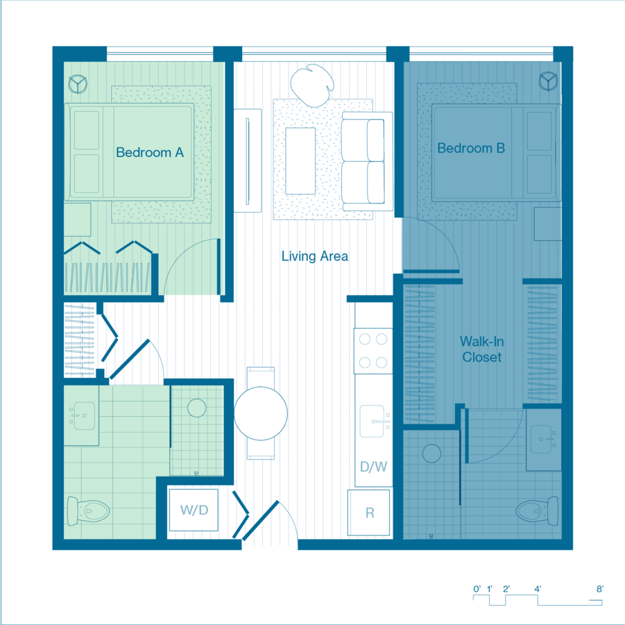 1 Bedroom 1 Bathroom Apartment for rent at X Denver (Phase I) in Denver, CO