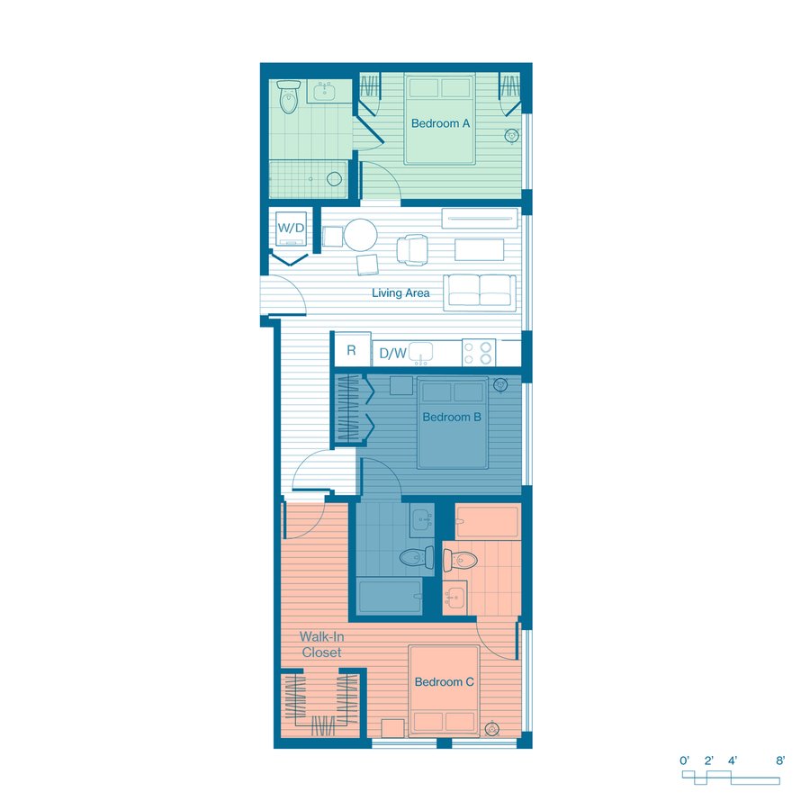 1 Bedroom 1 Bathroom Apartment for rent at X Denver (Phase I) in Denver, CO