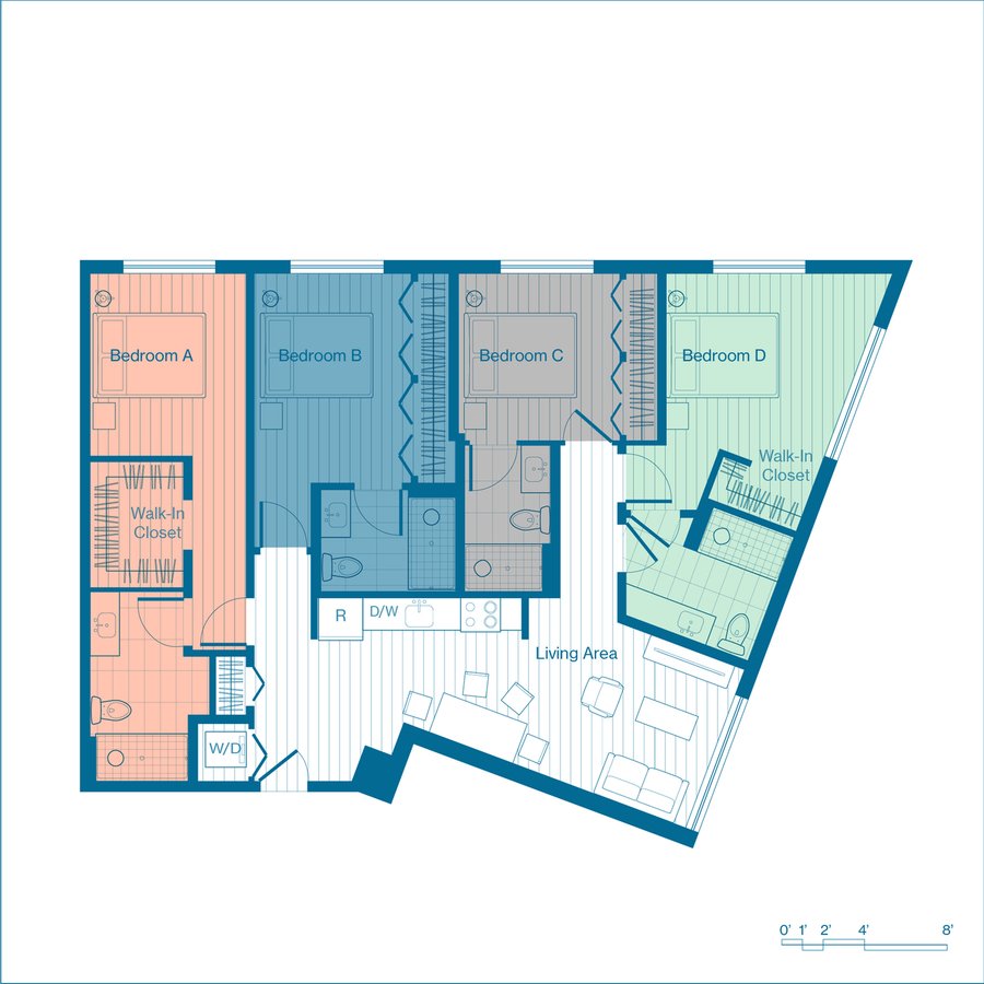1 Bedroom 1 Bathroom Apartment for rent at X Denver (Phase I) in Denver, CO