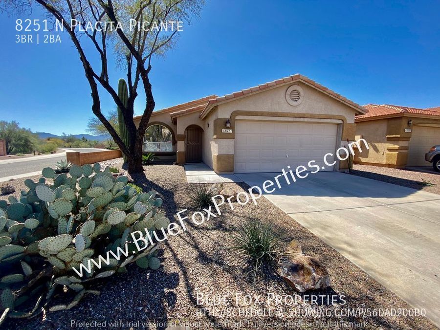 8251 N Placita Picante Tucson, AZ House for Rent Rentable