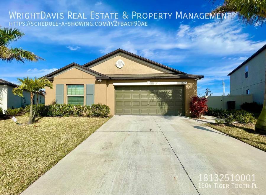 1504 Tiger Tooth Pl Ruskin, FL House for Rent Rentable