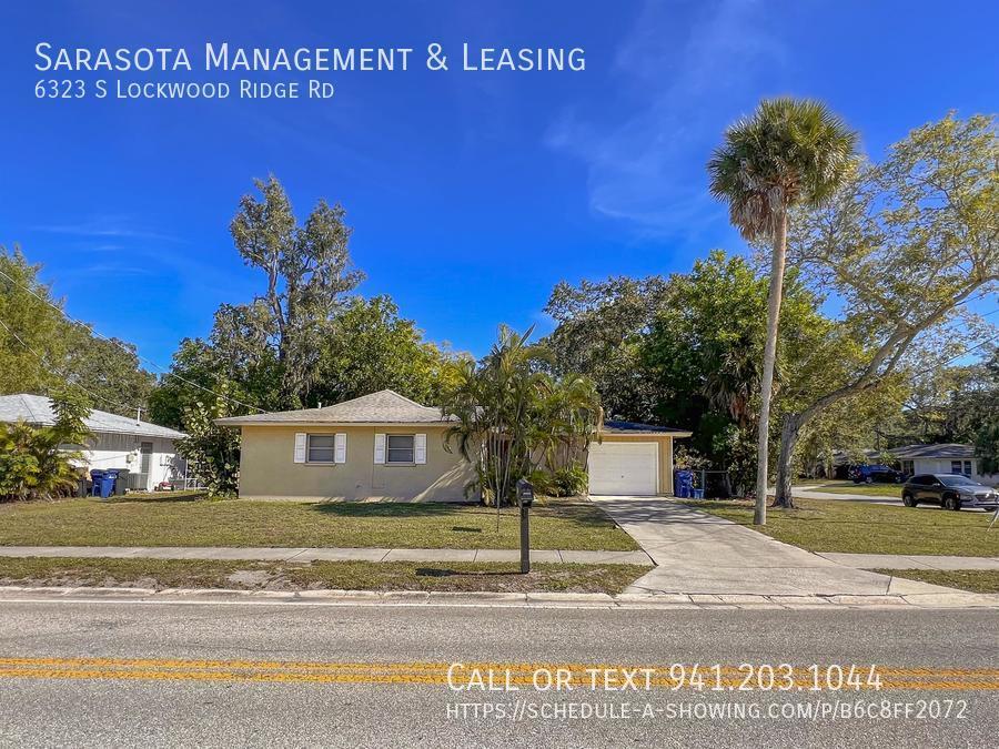 6323 S Lockwood Ridge Rd Sarasota, FL House for Rent